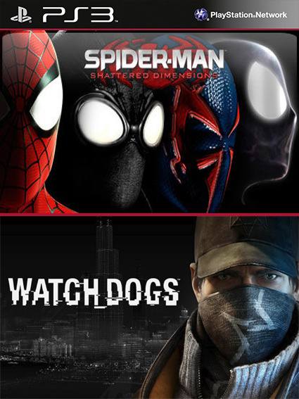 2 juegos en 1 Watch Dogs Mas Spider Man Shattered Dimensions PS3 | Gamecode  | Venta de juegos Digitales PS3 PS4 Ofertas